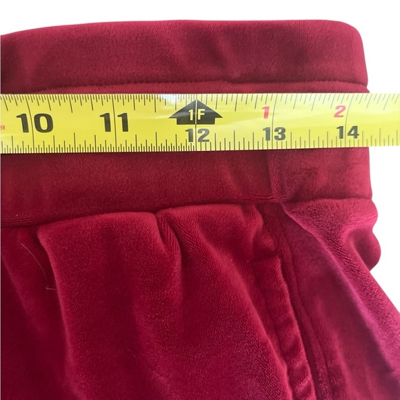 Saturday Sunday by Anthropologie Ladies Velour Red Joggers Size Medium - Picture 6 of 6